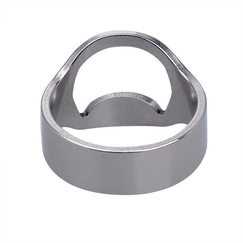 Stainless Steel Bottle Opener Ring 22mm Tool for Beer Cap Removal and Gifts