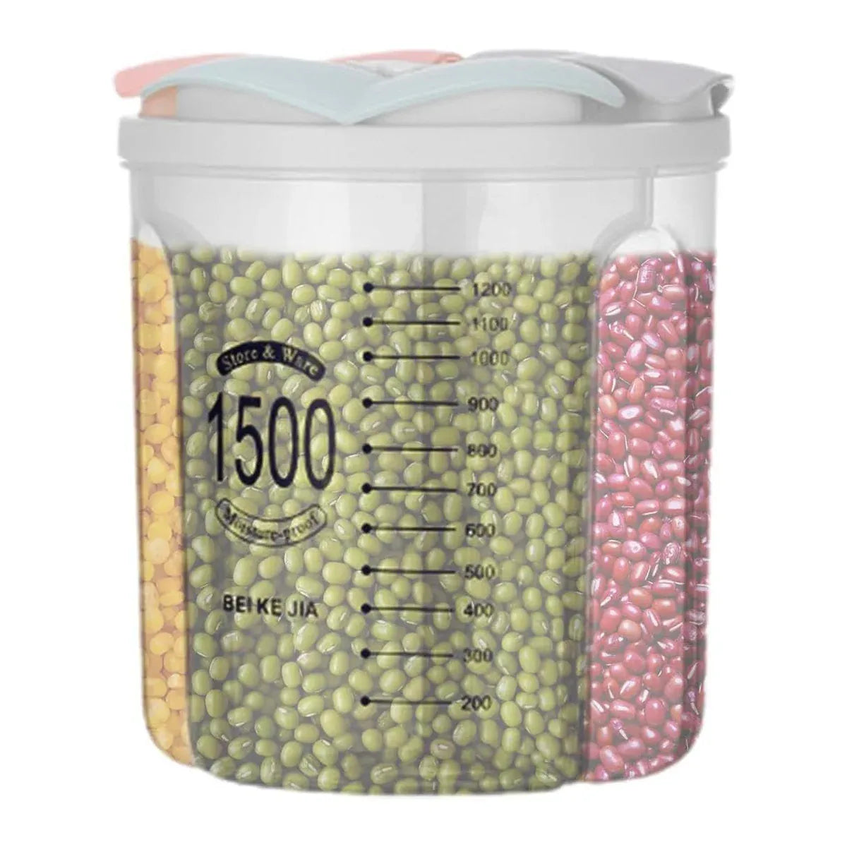 Kitchen Storage Box Transparent with Lid Food Container Tank Pantry Organizer - 2500ML