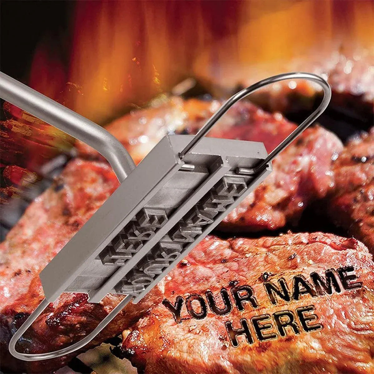 Alphabet Fire Branding Barbecue Grill Tool Custom Branding Iron for BBQ Meat