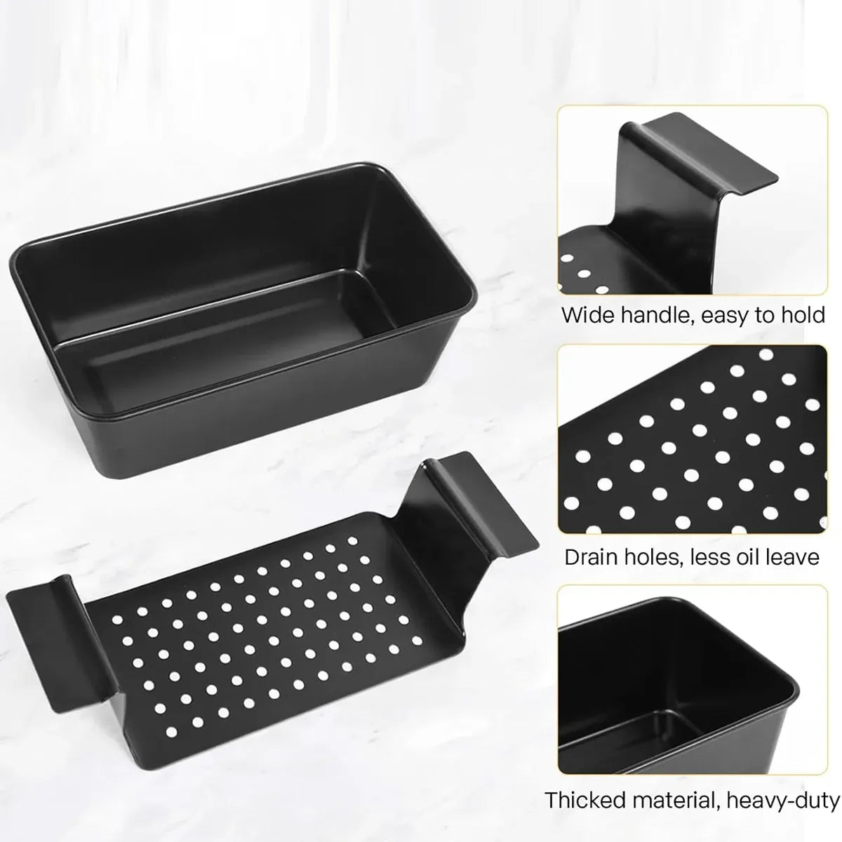 Non-stick Toast Box Loaf Bread Tin Pan Mold With Drain Tray Kitchen Baking Tool