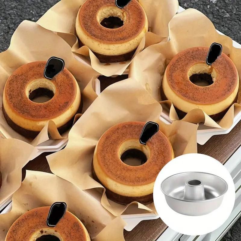 4pcs 4 Inch Hollow Mould Cake Bread Baking Mould Nonstick Round Cake Pan Set