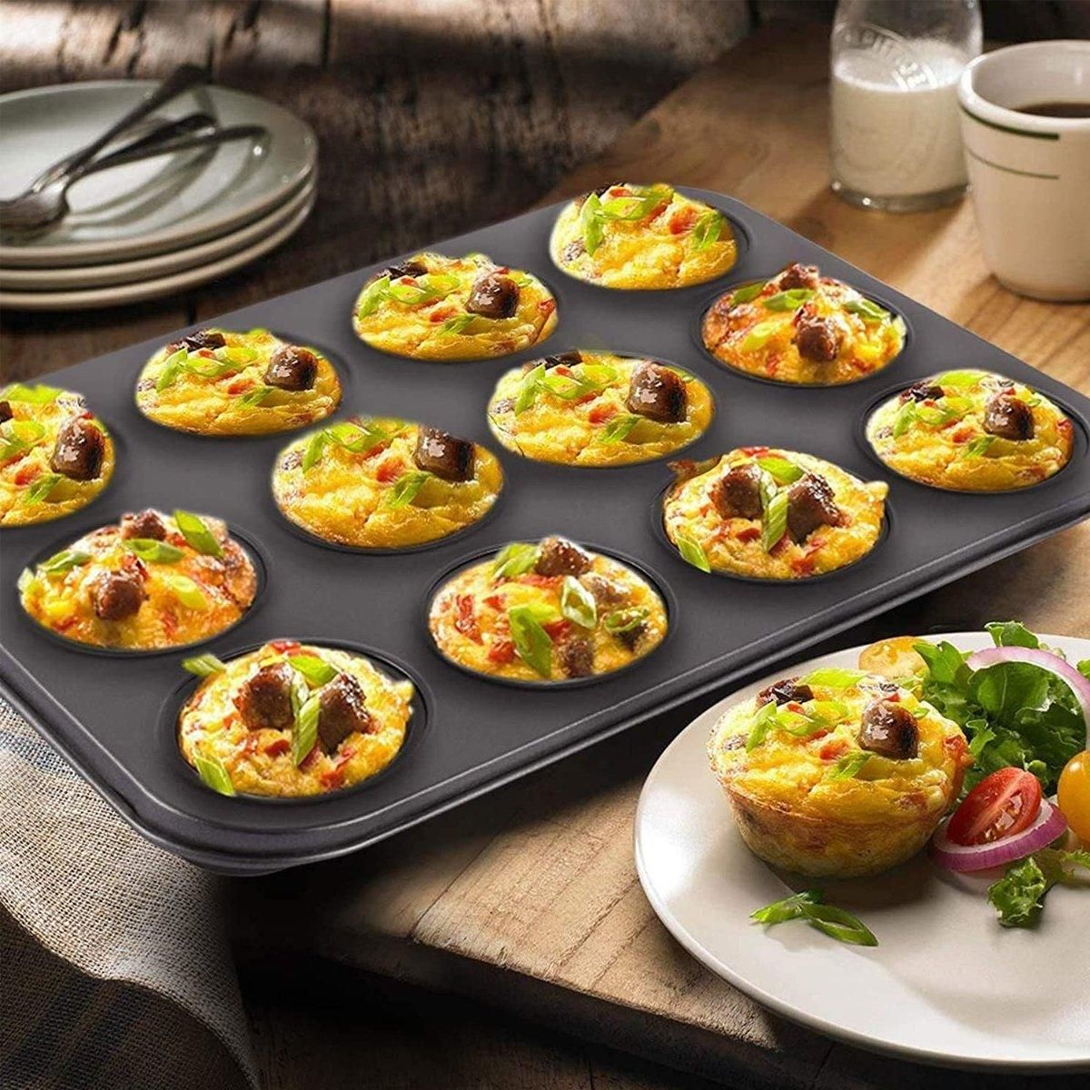 2pcs 12 Holes Round Cake Mould Baking Pan for DIY Cake Making and Baking Tools