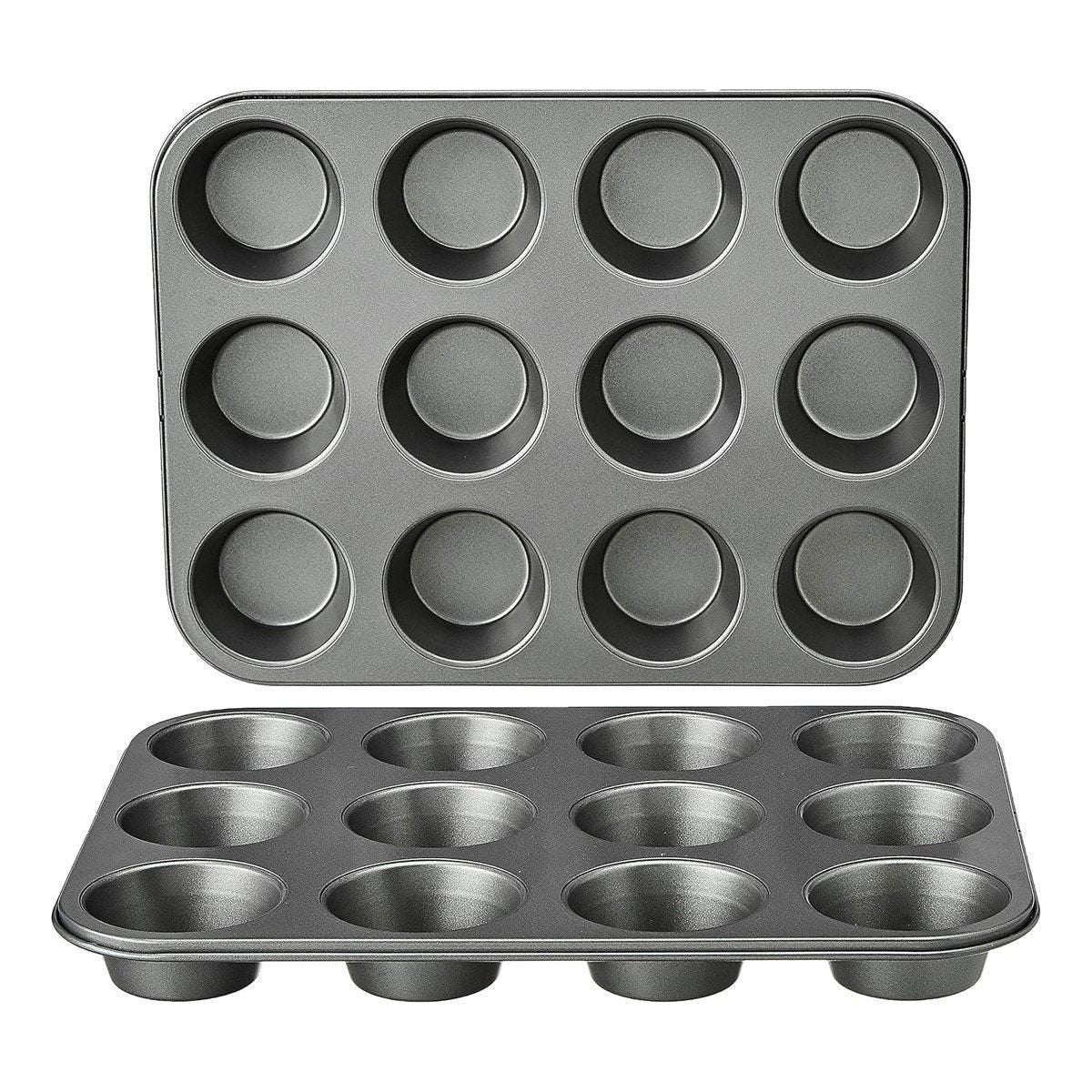 2pcs 12 Holes Round Cake Mould Baking Pan for DIY Cake Making and Baking Tools