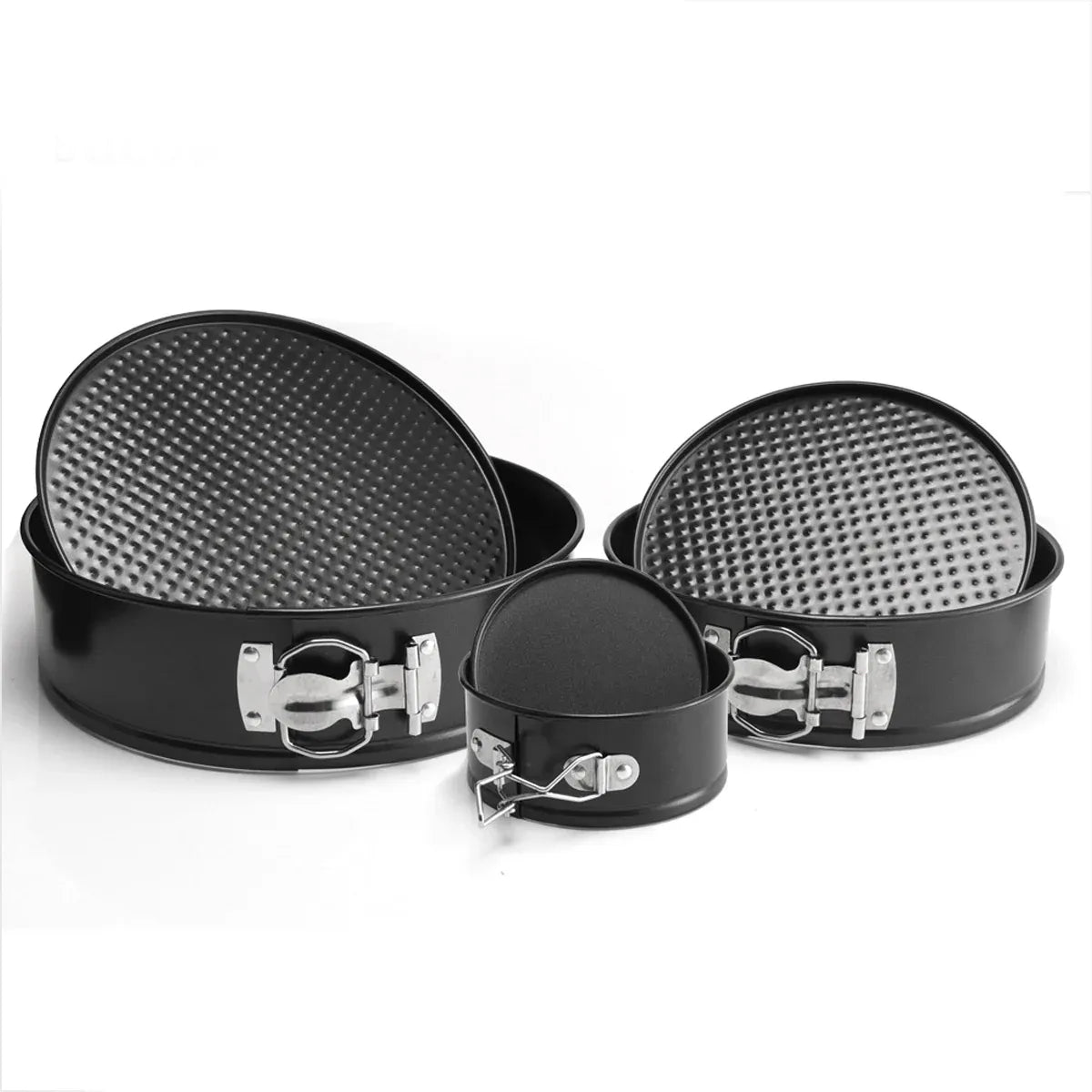 3PCS Removable Bottom Springform Baking Pan Set for DIY Dessert Makin 4/7/9Inch