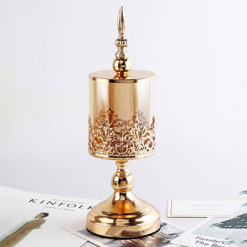 Glass Storage Jar with Lid Candy Jar Decorative Container for Home Storage Decor