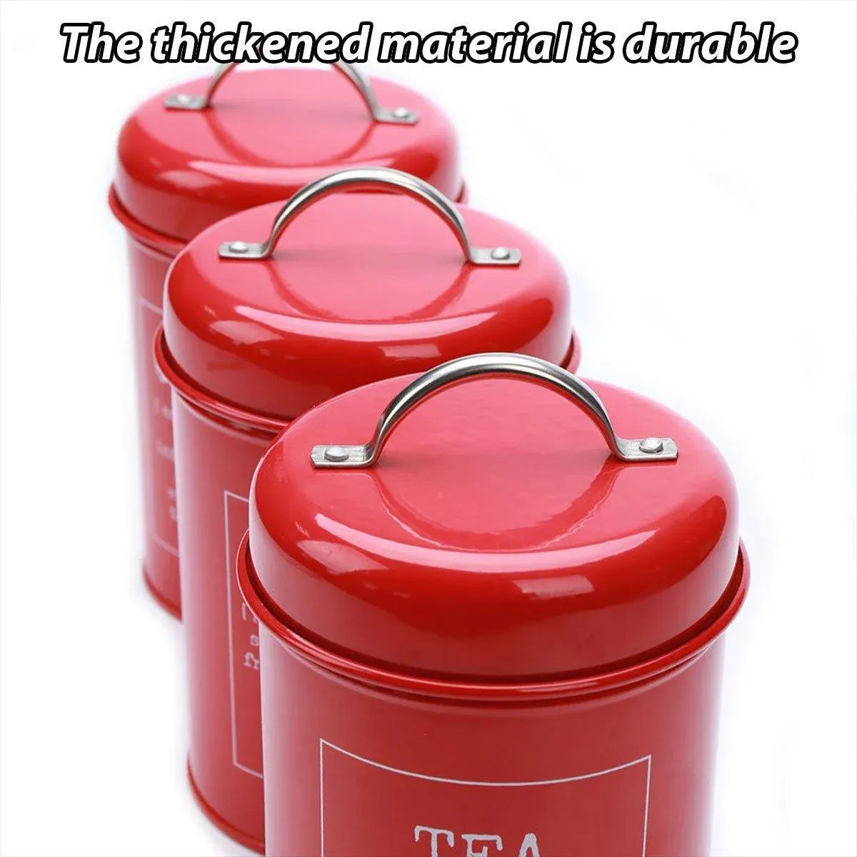 3 Pcs Multi-Purpose Sealed Jars with Airtight Lids for Kitchen Organization