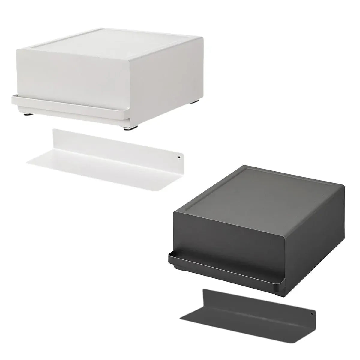 Coffee Pod Storage Drawer Space Saving Organizer for Home Countertop Cabinet - White