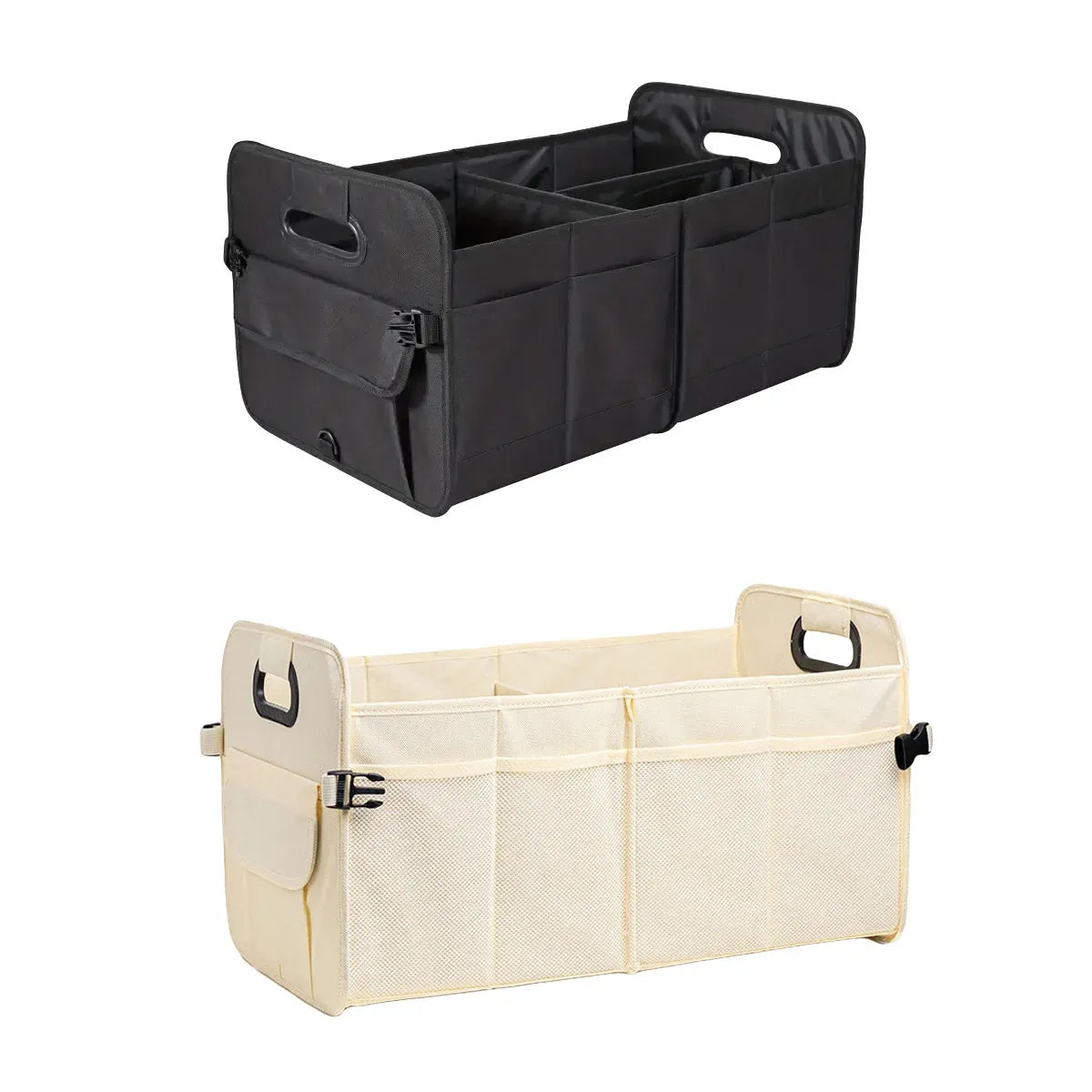 Car Organiser Boot Storage Box Foldable Trunk Organizer for Vehicle Storage - Black