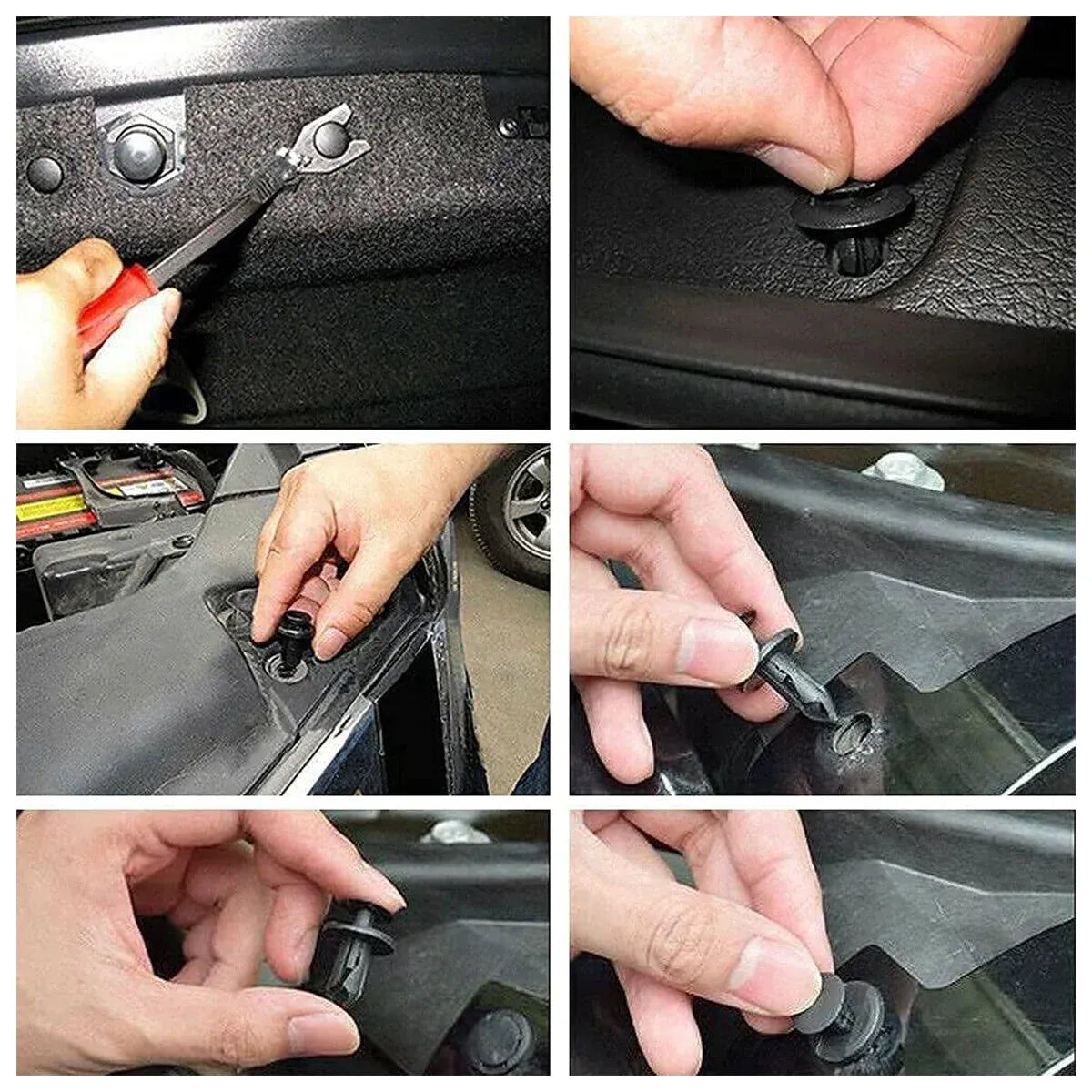 435PCS Car Buckle Set for Auto Body Trim Bumper Fender Repair