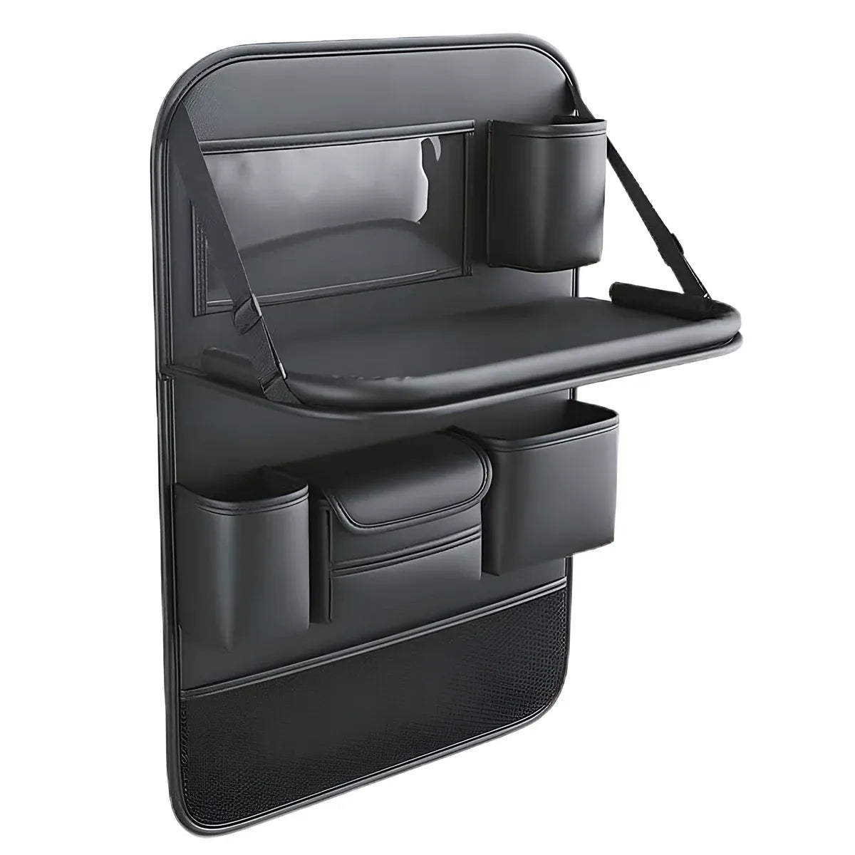 Backrest Storage Organizer Bag with Foldable Table for Vehicle Travel and Daily Use
