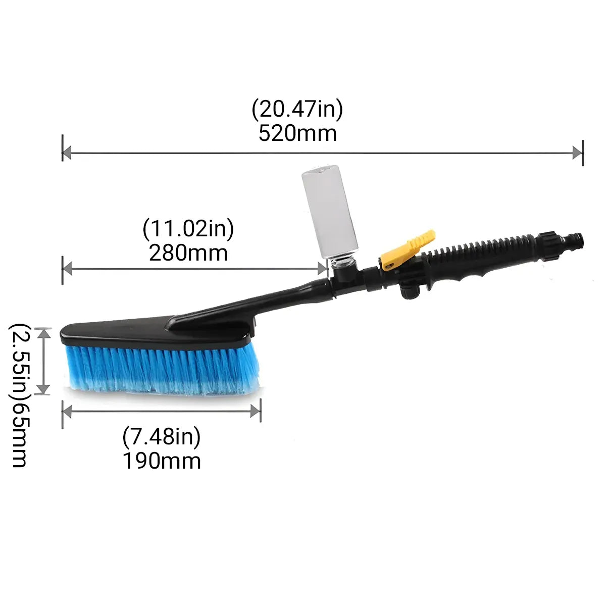 Car Wash Brush Hose Adapter Truck Cleaning Water Spray Nozzle Car Washing Care