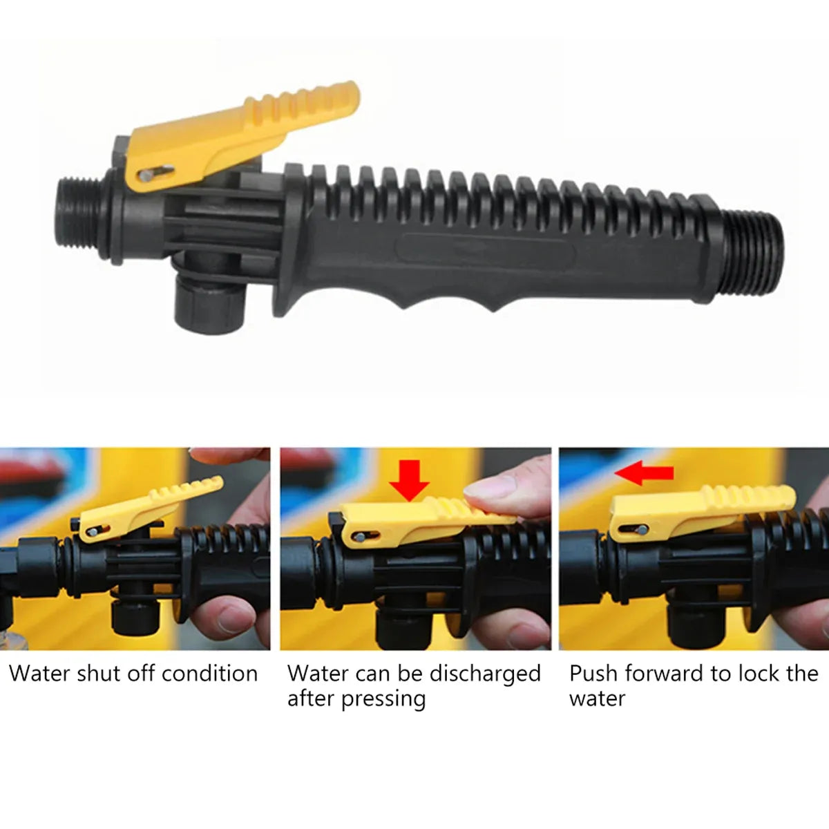 Car Wash Brush Hose Adapter Truck Cleaning Water Spray Nozzle Car Washing Care