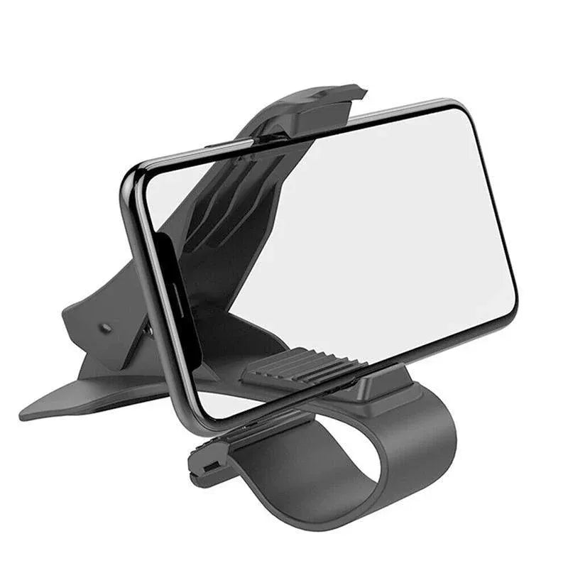 Car Dashboard Phone Holder Clip Mount HUD Style Stand for 6.8in Phones