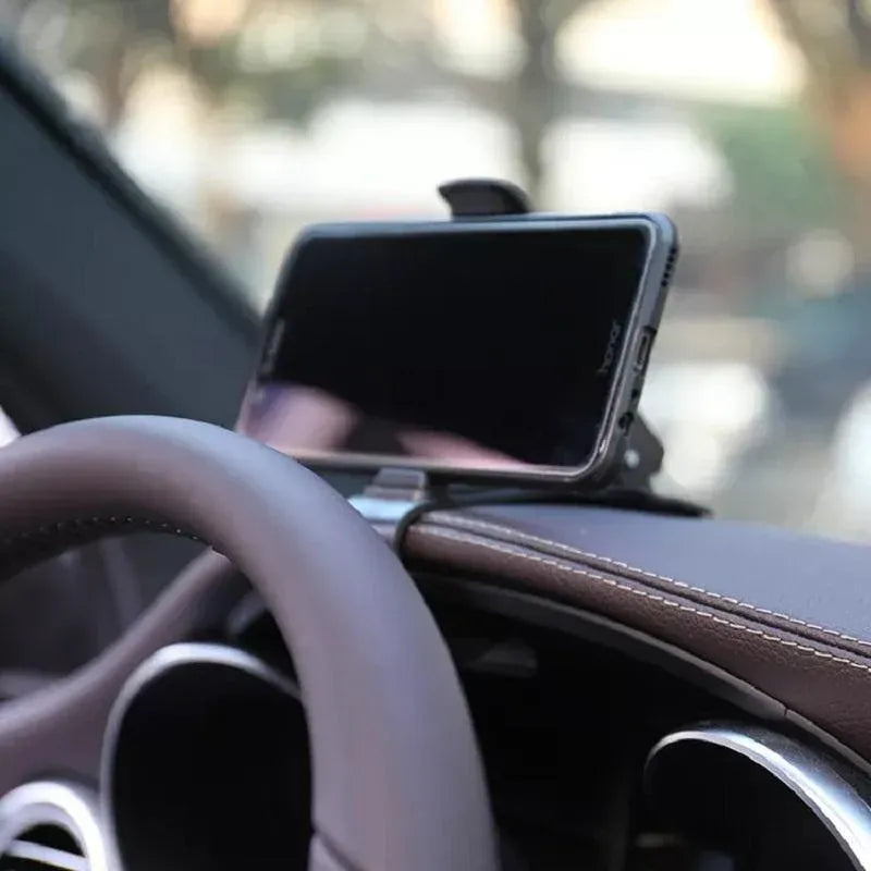 Car Dashboard Phone Holder Clip Mount HUD Style Stand for 6.8in Phones