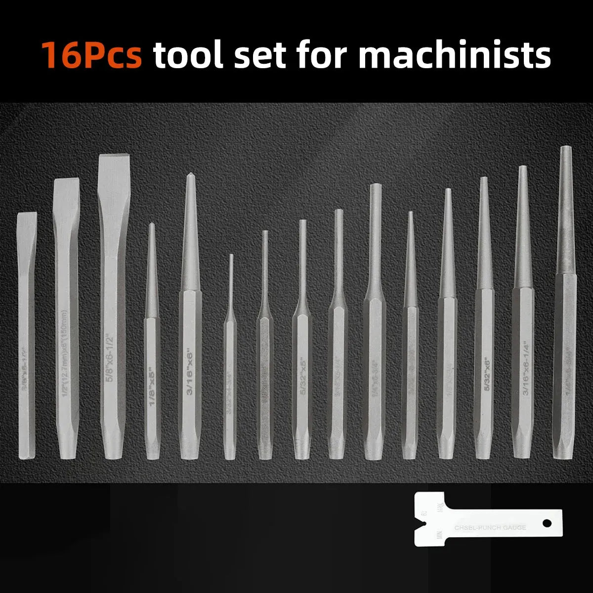 16pcs Maintenance Tool Set Fitter Tool Combination for Home Garage DIY Repair