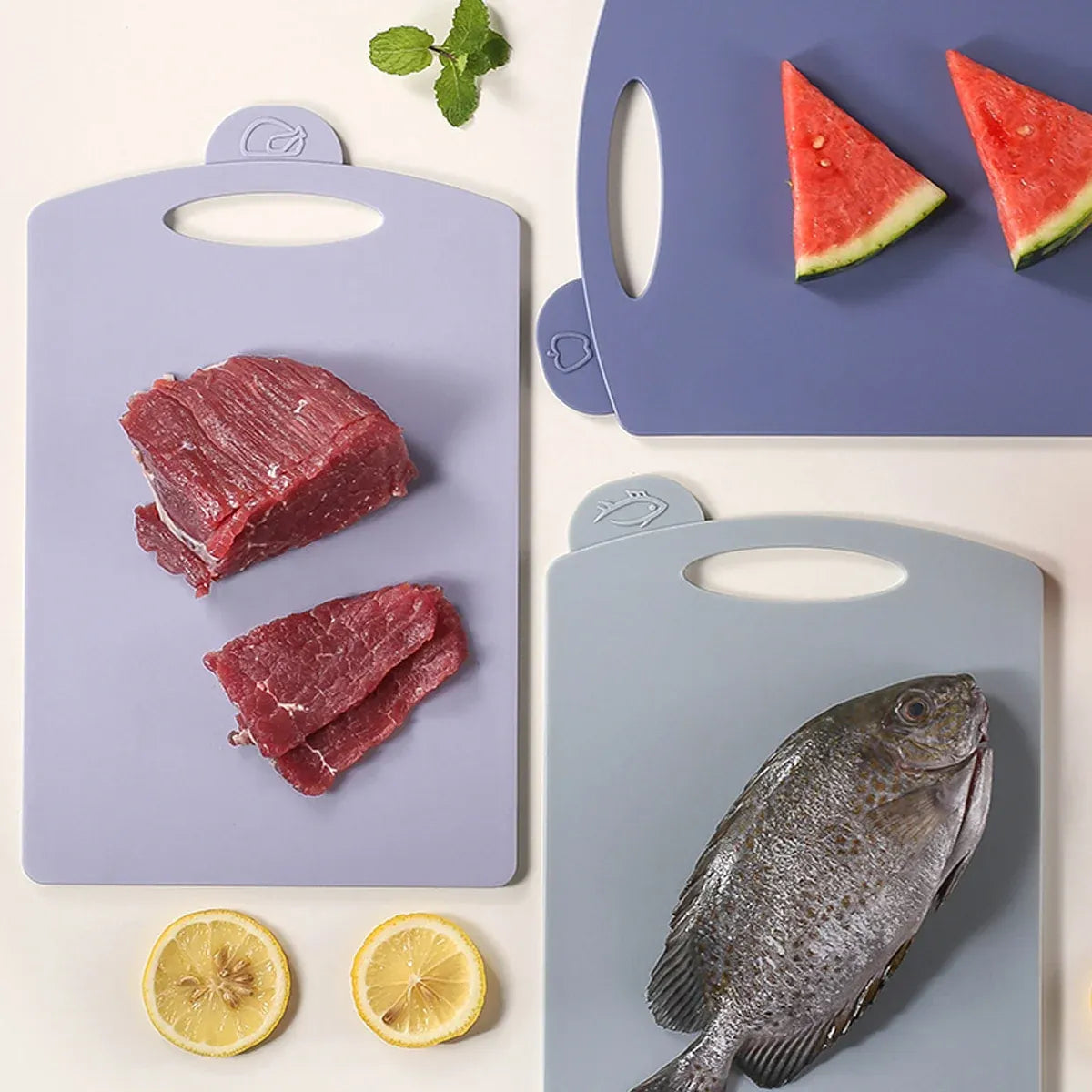 3pcs Classified Cutting Boards Set for Meat Vegetable Fruit Kitchen Food