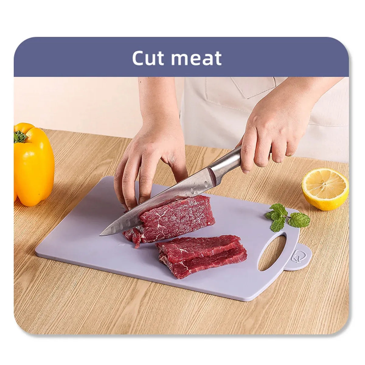 3pcs Classified Cutting Boards Set for Meat Vegetable Fruit Kitchen Food
