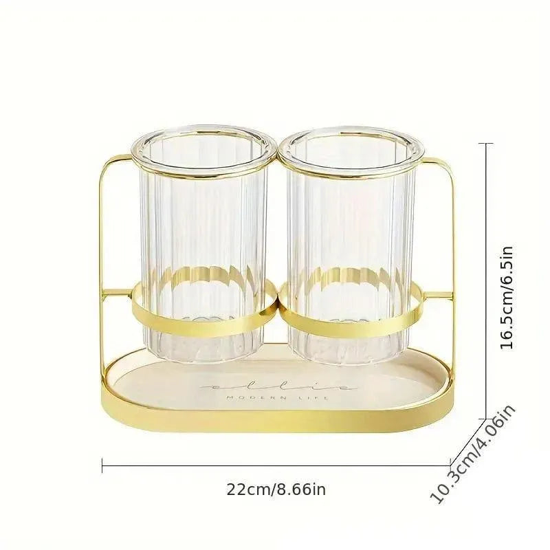 Light Luxury Chopsticks Storage Rack Household Kitchen Chopsticks Tube - Green