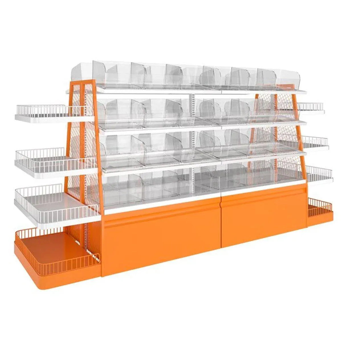 10PCS Clear Plastic Storage Box Set Food Supermarket Display Organizer Container - S