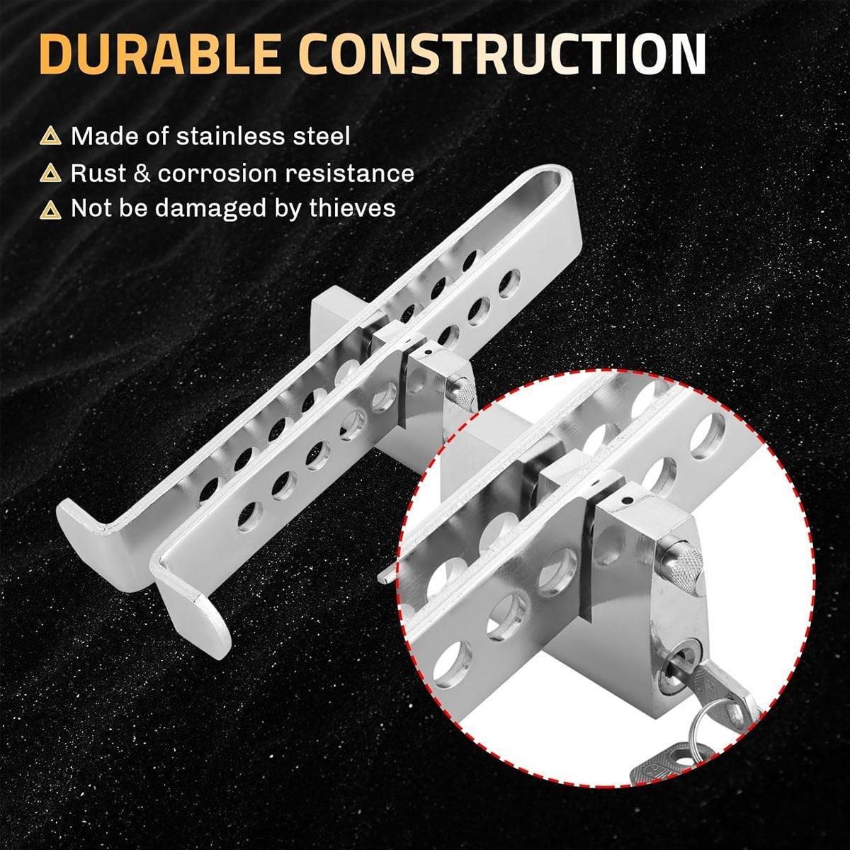 Universal Car Anti-Theft Clutch Throttle Brake Lock 8/9 Holes Security Lock - 9 holes