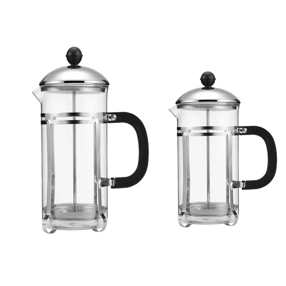 350ml 600ml Stainless Steel Glass French Press Coffee Tea Maker for Home Office - 600ML