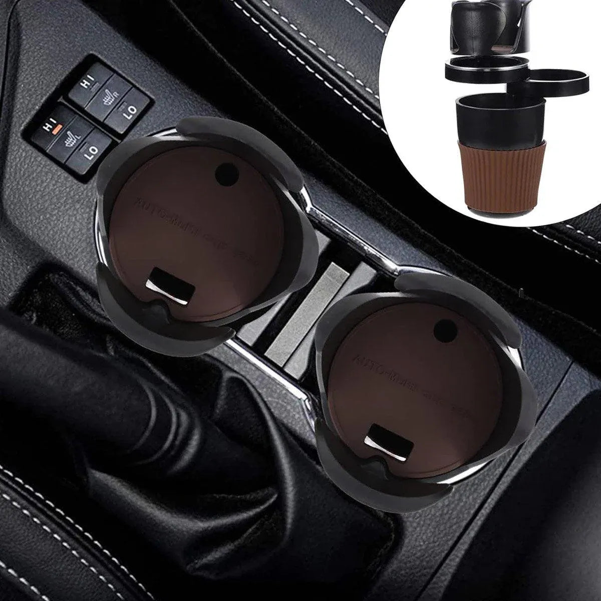 Multifunctional Car Cup Holder Storage Box Drink Organiser Vehicle Accessories