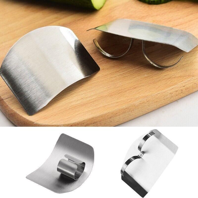 Stainless Steel Finger Protector Cutting Shield for Kitchen Slicing and Chopping - 1 Finger
