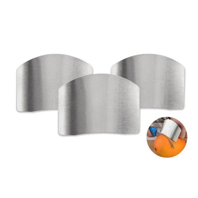 Stainless Steel Finger Protector Cutting Shield for Kitchen Slicing and Chopping - 1 Finger