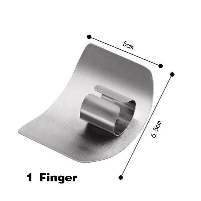 Stainless Steel Finger Protector Cutting Shield for Kitchen Slicing and Chopping - 1 Finger