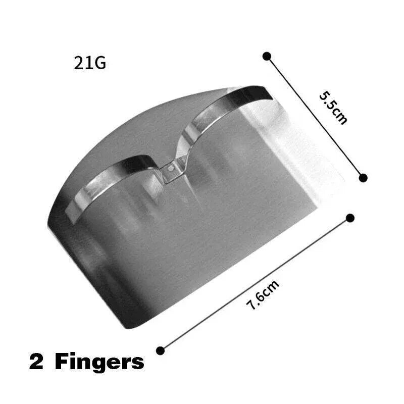 Stainless Steel Finger Protector Cutting Shield for Kitchen Slicing and Chopping - 1 Finger