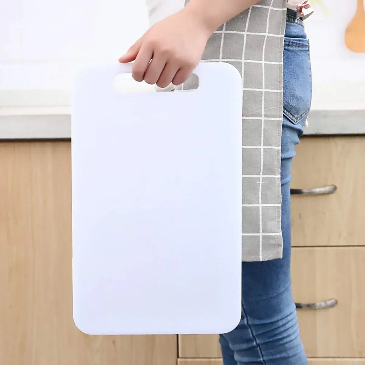 Plastic Cutting Board Small Size Chopping Board for Kitchen Food Prep Home Use - 38x24cm