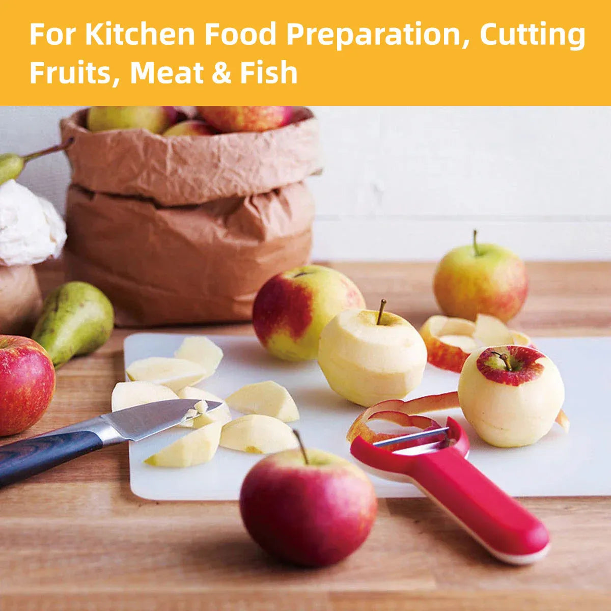 Plastic Cutting Board Small Size Chopping Board for Kitchen Food Prep Home Use - 38x24cm
