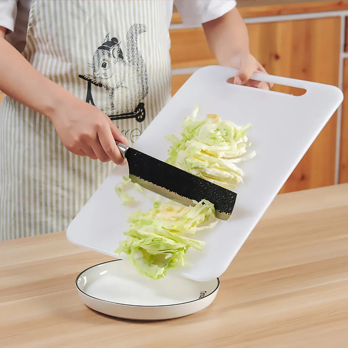 Plastic Cutting Board Small Size Chopping Board for Kitchen Food Prep Home Use - 38x24cm