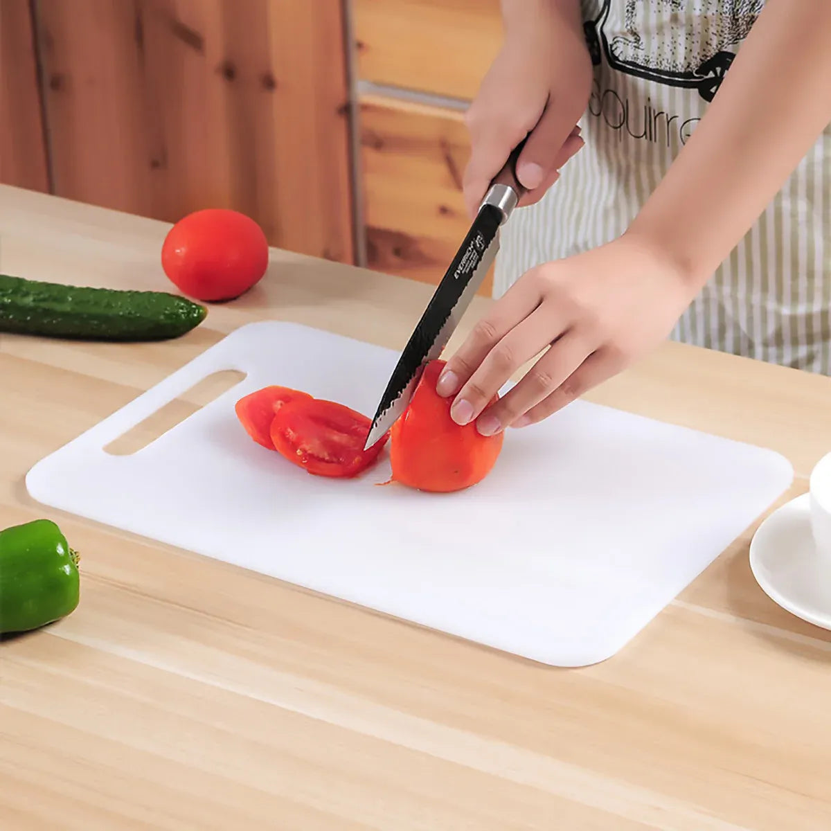 Plastic Cutting Board Small Size Chopping Board for Kitchen Food Prep Home Use - 38x24cm