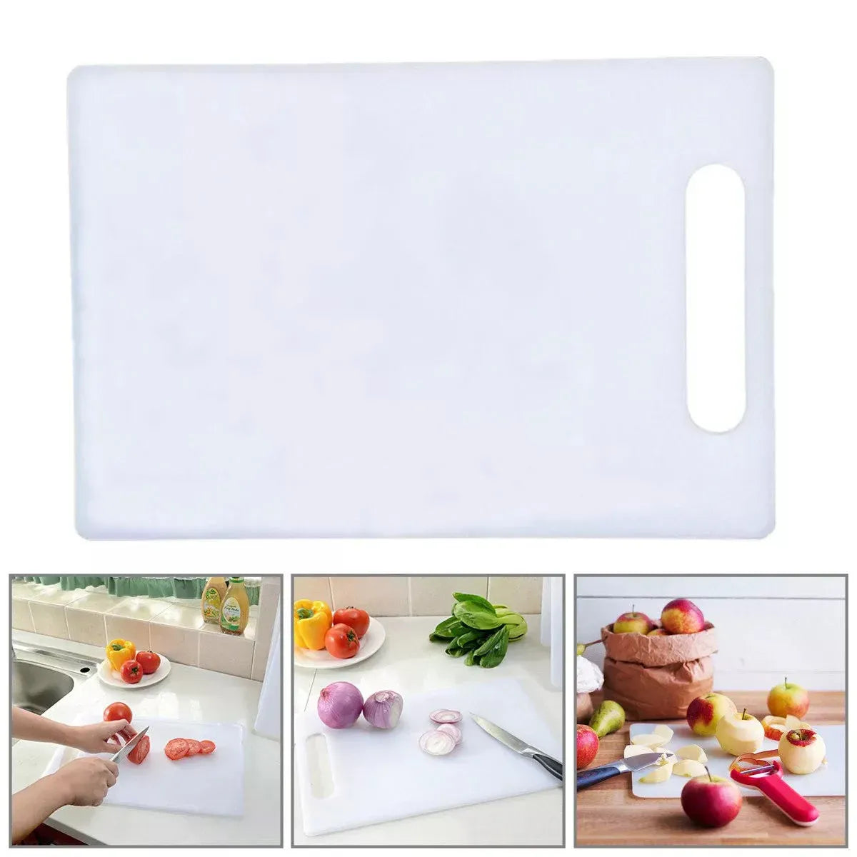 Plastic Cutting Board Small Size Chopping Board for Kitchen Food Prep Home Use - 38x24cm