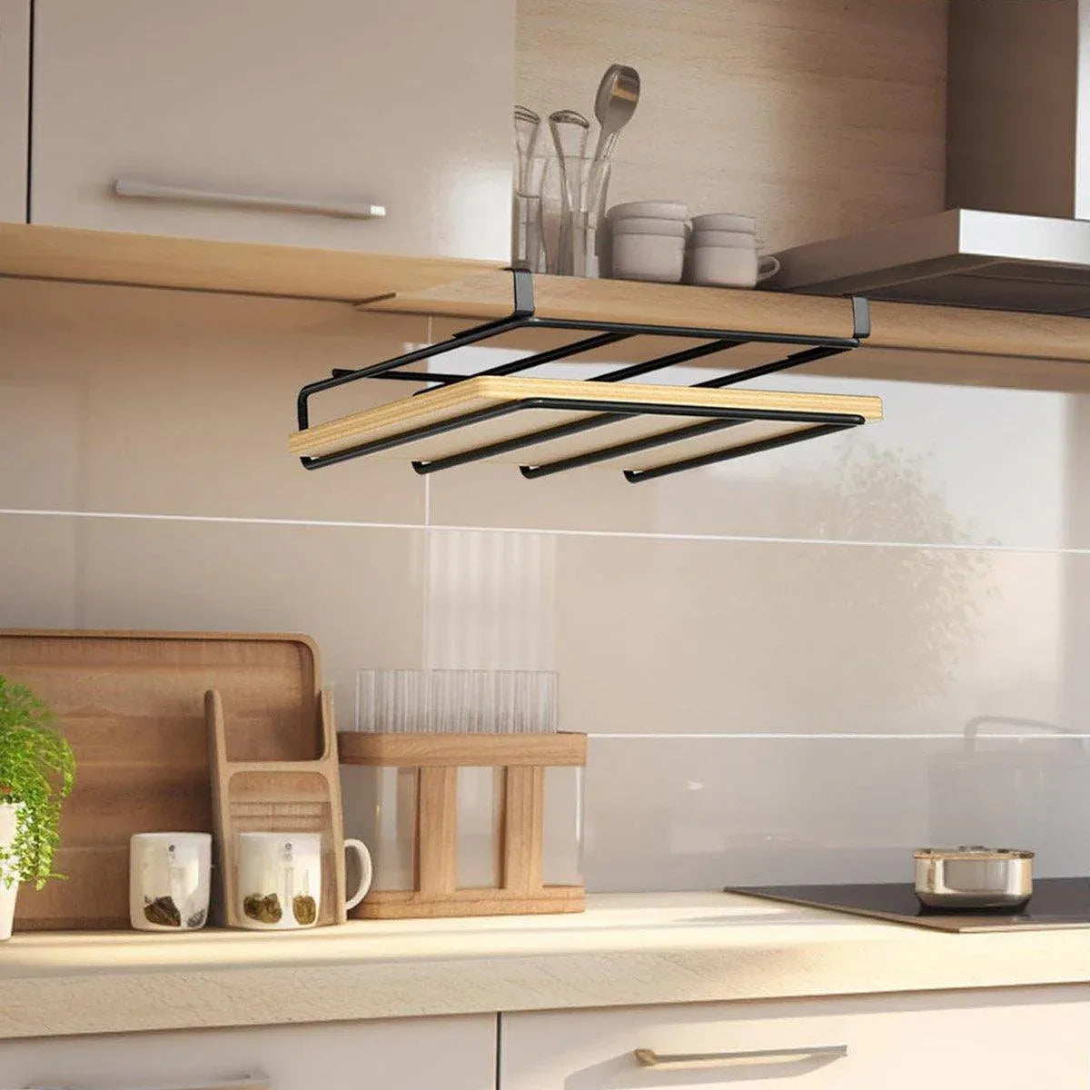 Double Stainless Steel Kitchen Organizer Shelf Rack Cabinet Storage Space Saver