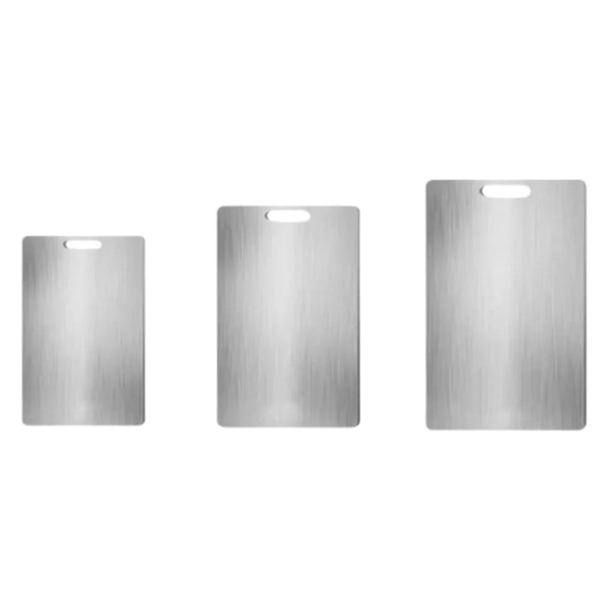 Double-Sided Stainless Steel Cutting Board Household Kitchen Chopping Board - 34x23cm