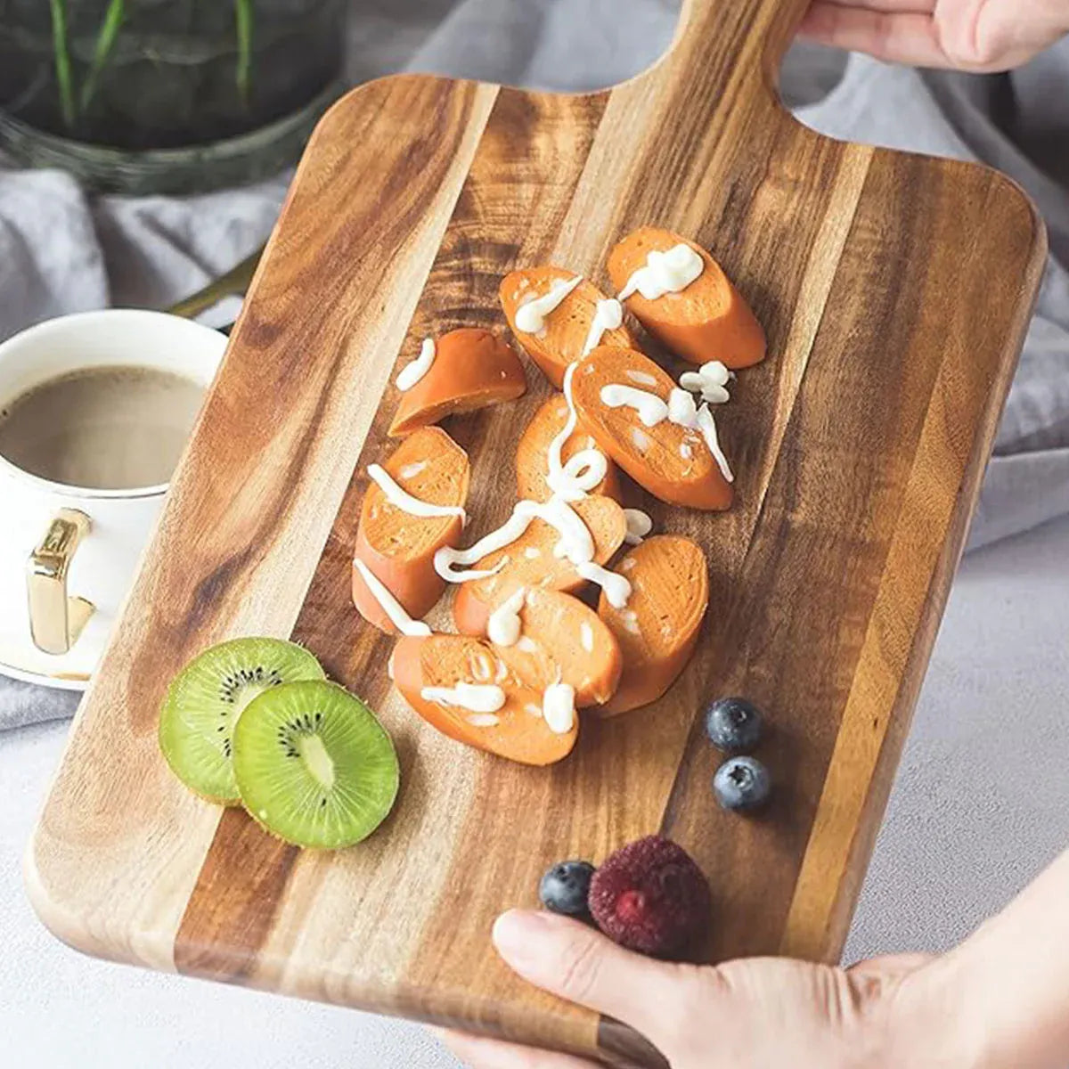 Wooden Cutting Board Solid Wood Chopping Board Pizza Steak Kitchen Serving Tray