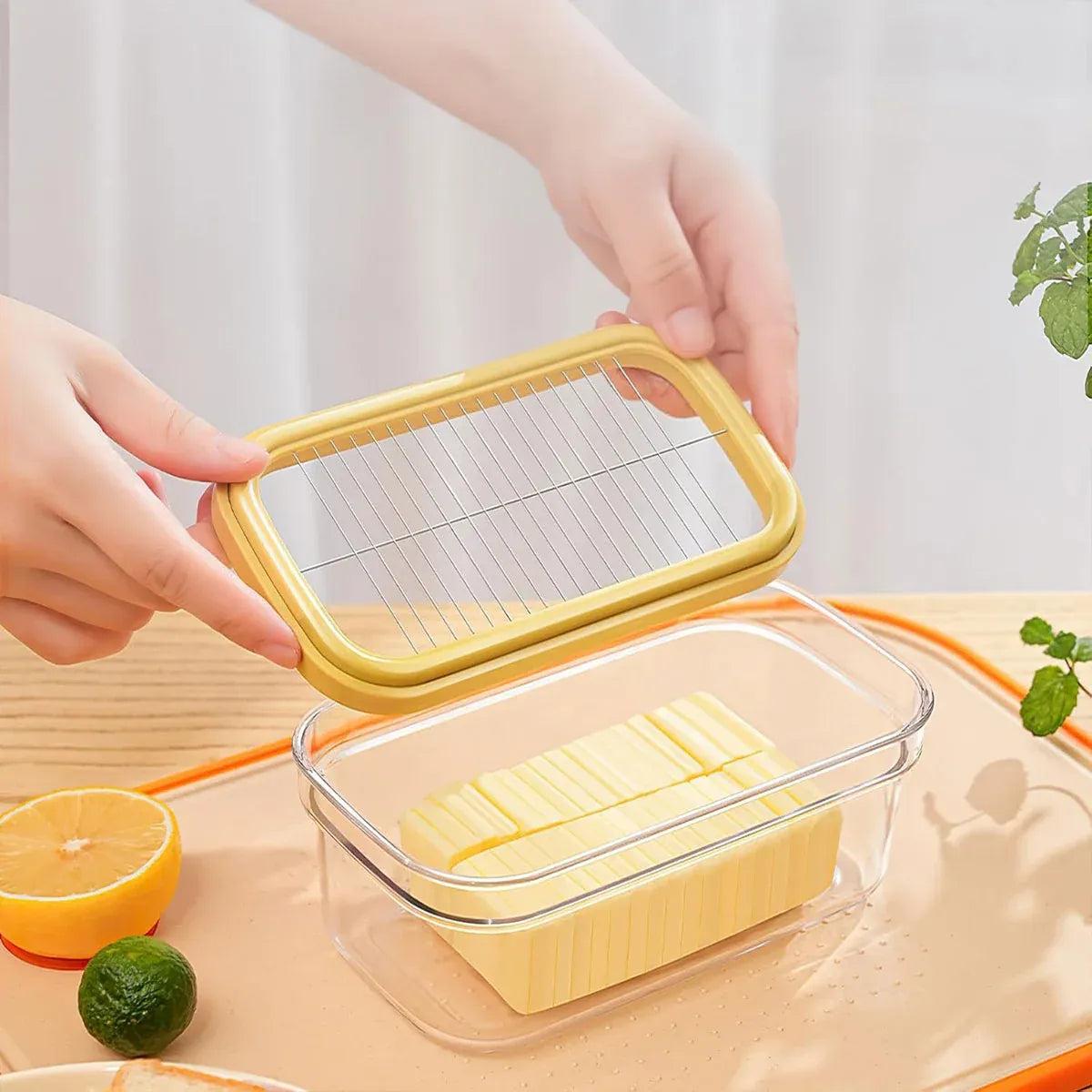 With Lid Butter Cutting Box Slicers Case Cheese Slicers Butter Dish Box