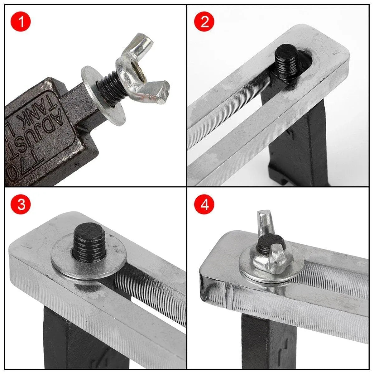 Adjustable Universal Fuel Tank Cover Removal Tool 3 Claws Gasoline Pump Wrench - Four-Grasp