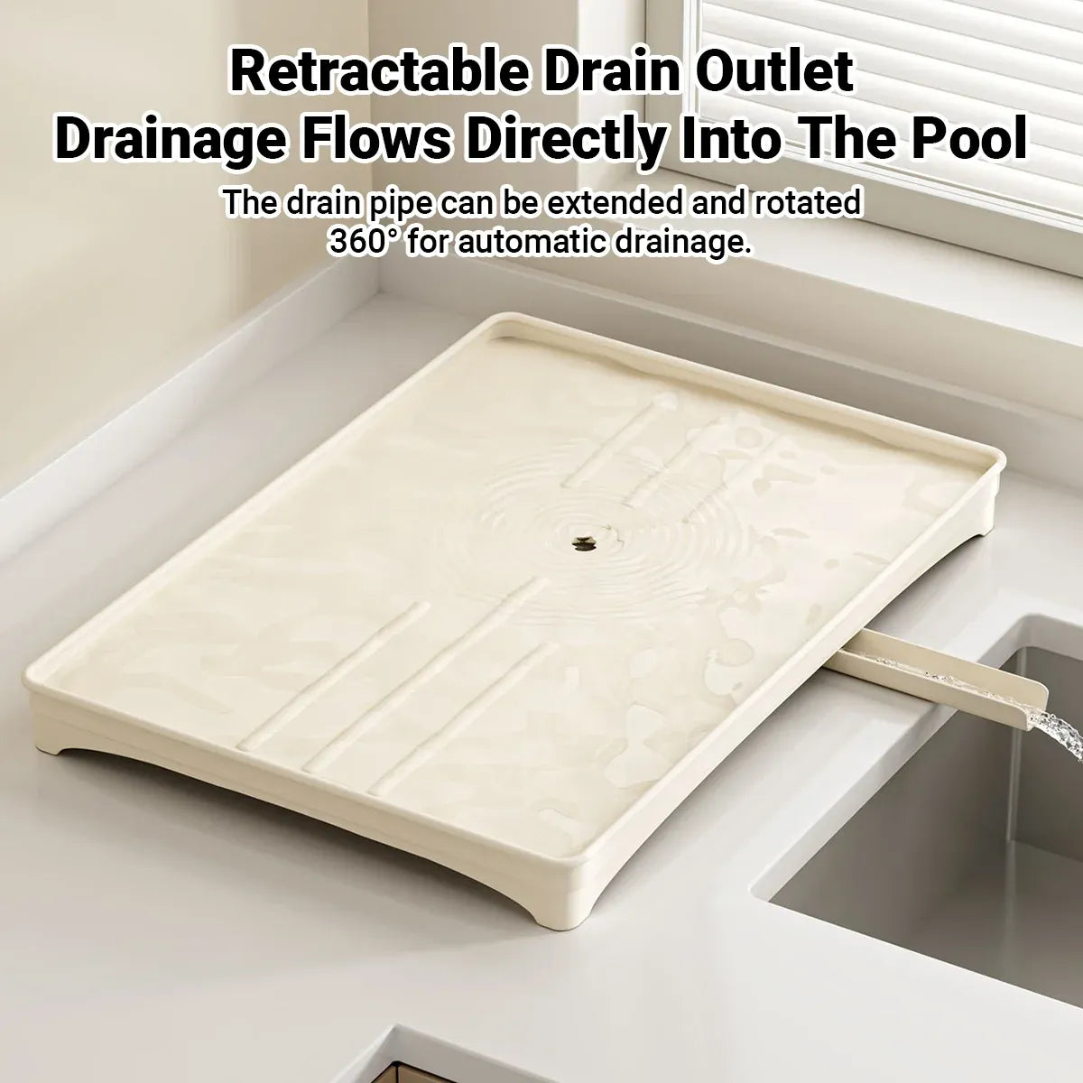 Multifunctional Dish Drying Drainer Stainless Steel for Kitchen Sink Counter Use