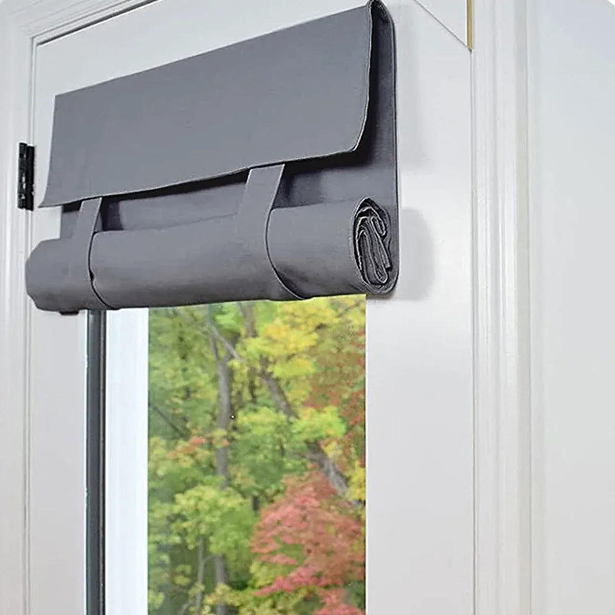 Curtains For Doors and Windows Block Light Blackout Heat Insulation Living Room - Grey