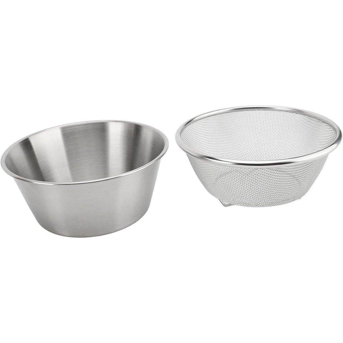 Mini Stainless Steel Sieve Drainage Basket Fruit Filter Basin for Kitchen Use