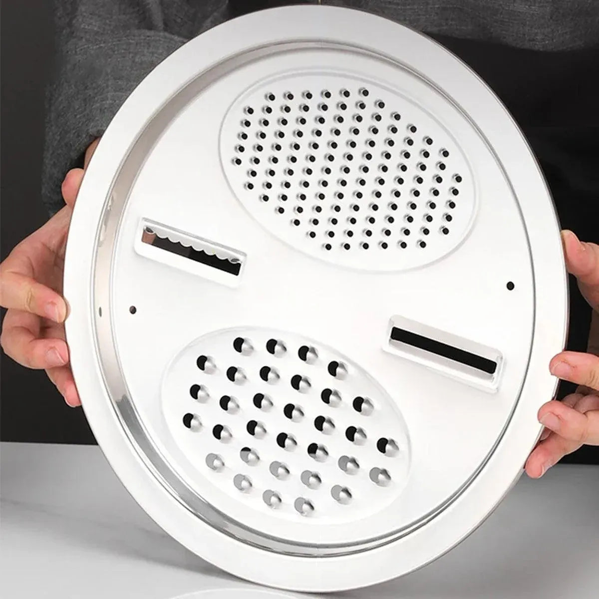 Multifunctional 201 Stainless Steel Basin 3 in 1 Colanders Basin Mixing Bowl Set