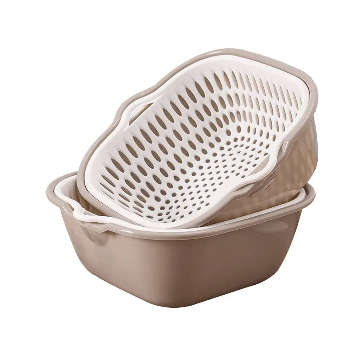 6pcs Multifunctional Drainage Basket for Fruits Vegetables Kitchen Household Use