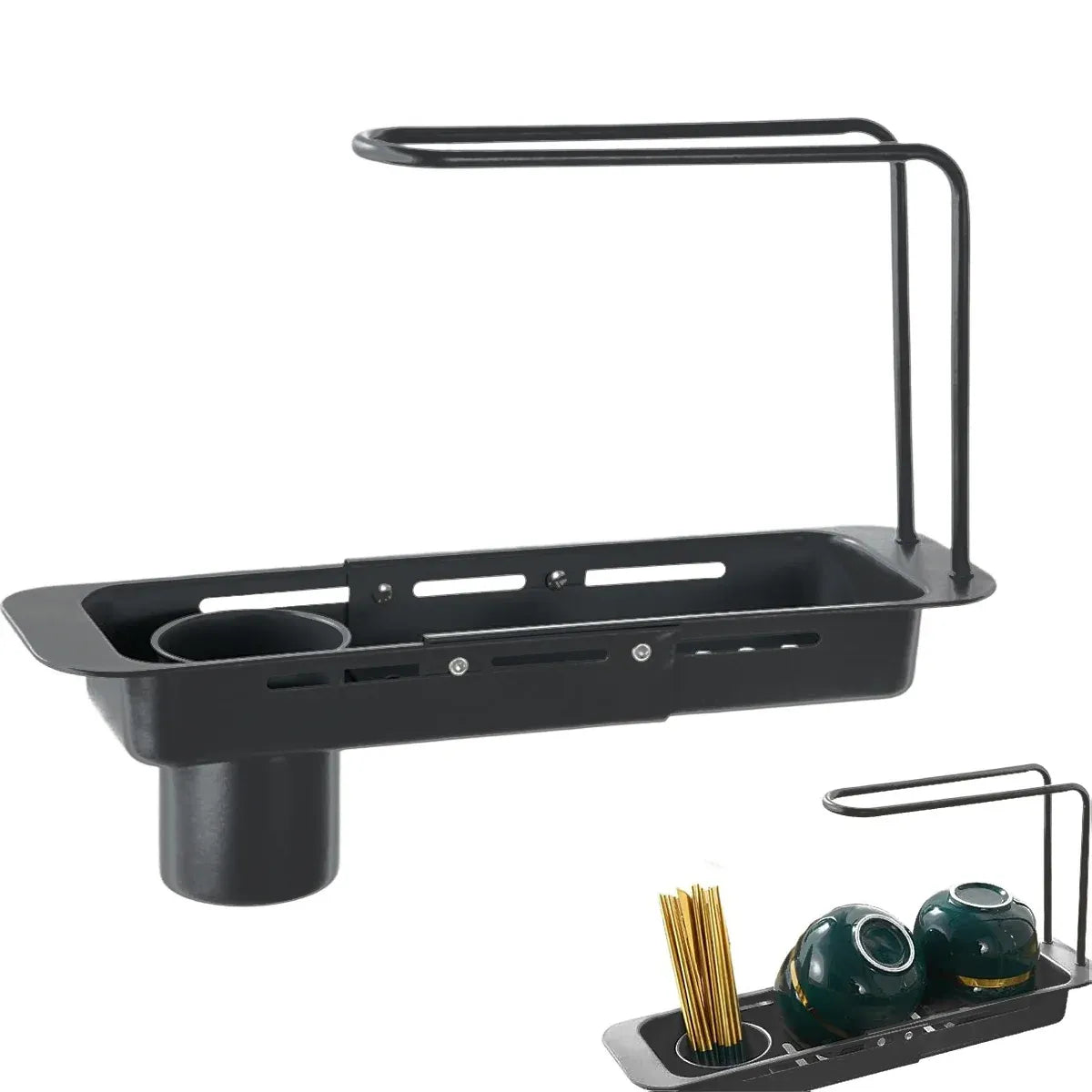 Retractable Stainless Steel Kitchen Sink Drain Rack Kitchen Counter Storage