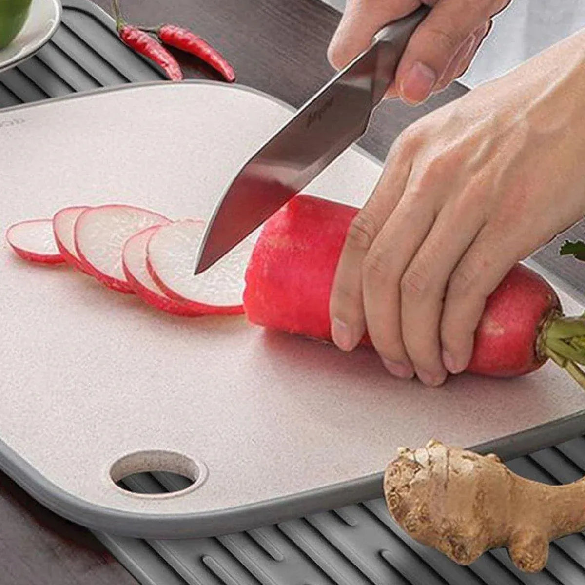 Silicone Drainage Mat Sink Strainer Mat Non Slip Heating Mat Kitchen Drying Pad - Black