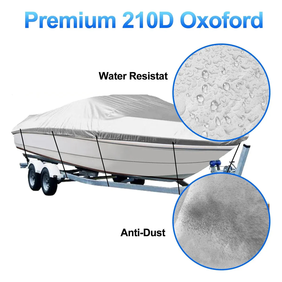 Outdoor V Yacht Dust Cover Waterproof Sun Protection Boat Hull Cover Rain Shield