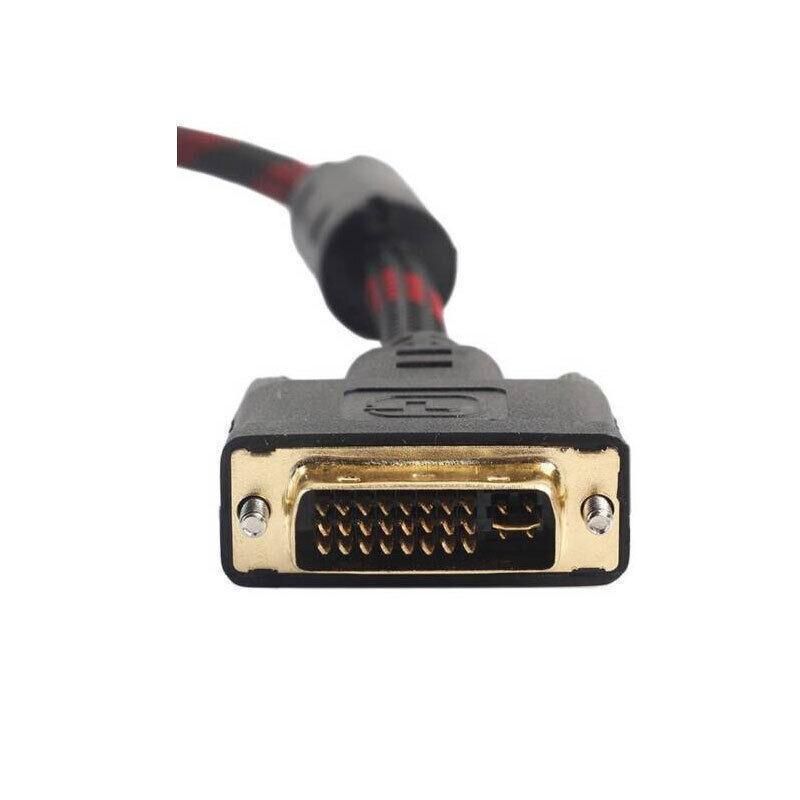 DVI Black Cable Male DVI-D for LCD Monitor Computer PC Projector DVD Cord Lead - 3M