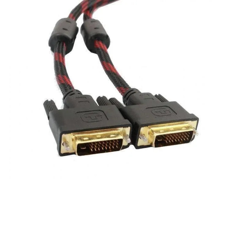 DVI Black Cable Male DVI-D for LCD Monitor Computer PC Projector DVD Cord Lead - 3M